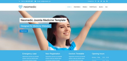 Neomedic - Medical Joomla 5 Joomla 4 and Joomla 3 Template