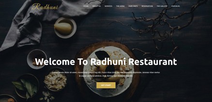 Radhuni - Restaurant Business Joomla Template