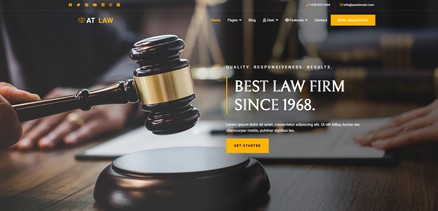 Law - Responsive  Law Firms and Lawyers Joomla Template