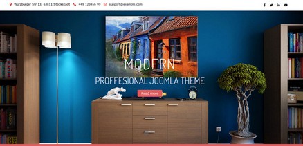 Modern - Responsive Multipurpose Websites Joomla Template