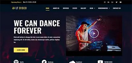LT Disco - Entertainment and Music Joomla 4 Template