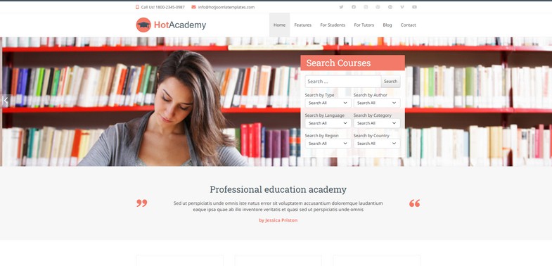 Academy - Joomla 4 Template for Knowledge and Learning Online