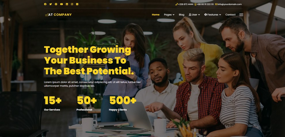Company - Template Joomla pour créer un site web d'entreprises