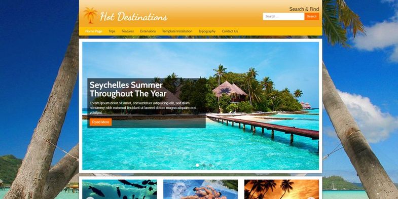 Destinations - Joomla 4 Template is Perfect for Travel Agency Websites