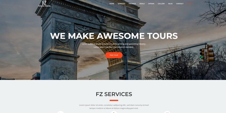 FZ - Tour & Travel Agency Joomla Template