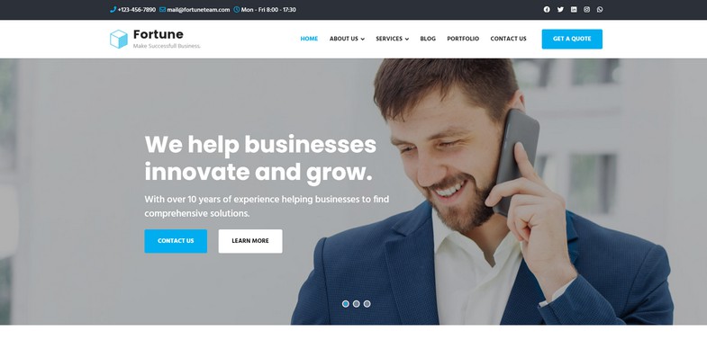 Fortune - Finance Business Consulting Joomla Template