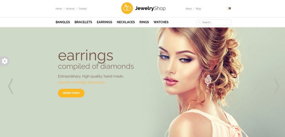 Jewelry - Template Joomla eCommerce dédié à la joaillerie