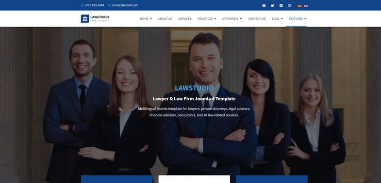 LawStudio - Lawyer and Law Firm Joomla 4 Template