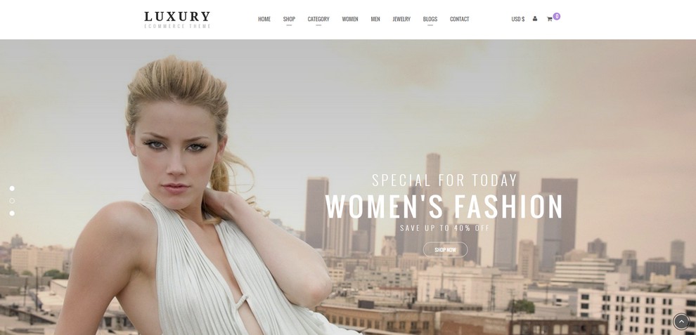 Luxury - Template Joomla eCommerce propulsé par Virtuemart