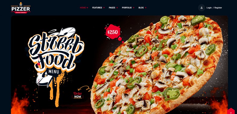 Pizzer - Fast Food Restaurant Joomla 5 and Joomla 4 Template