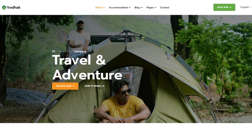 Vedhak - Adventure Tours and Travel Joomla Template