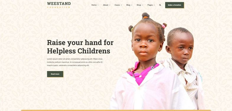 Weestand - Nonprofit, Charity, NGO Fundraising Joomla Template