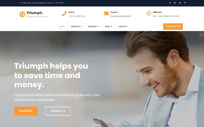 Triumph - Consulting and Professional Joomla 4 Template
