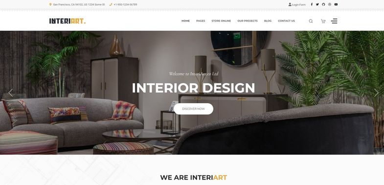 InteriArt - Template pour le mobilier et la décoration d'intérieur