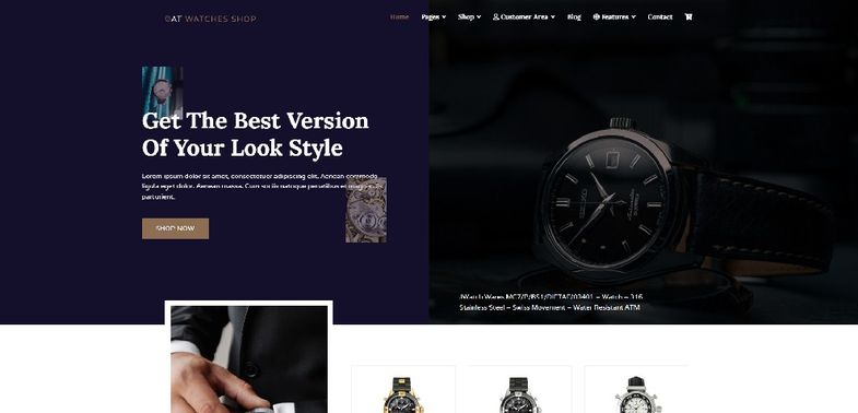 Watches Shop - Premium HikaShop & eCommerce Joomla 4 Template