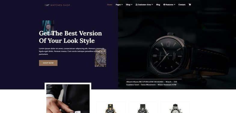 Watches Shop - Joomla 4 template 