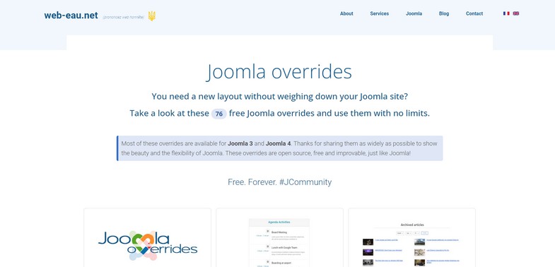 https://web-eau.net/en/development/joomla-overrides - ressources pour améliorer votre template Joomla