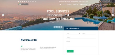 PooleSide 2.0 - Responsive Pool Services Joomla template