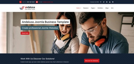 Andalusa - Business Corporation Joomla Template