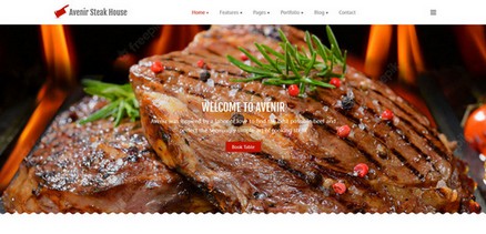 Avenir - Steak House Restaurant Joomla 4 Template