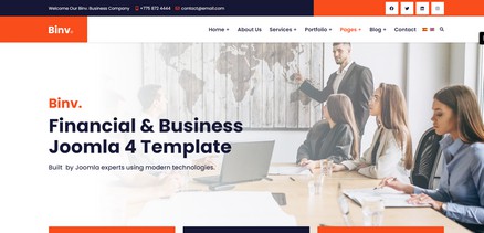 Binv - Consulting, Financial & Business Joomla 4 Template