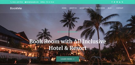 BookMe - Hotel-Villa and Travel Joomla 4 & 3 Template