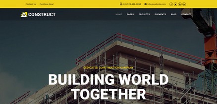 Construct - Professional Construction, Building Joomla 4 Template
