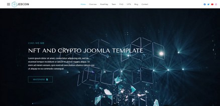 Jebcoin - NFT & Crypto Joomla 4 Template