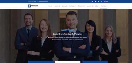 LawStudio - Lawyer and Law Firm Joomla Template
