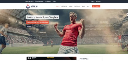 Neospor Joomla 4 and Joomla 3 Sport Template
