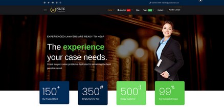Politic - Responsive Lawyer Law Firms Joomla 4 Template