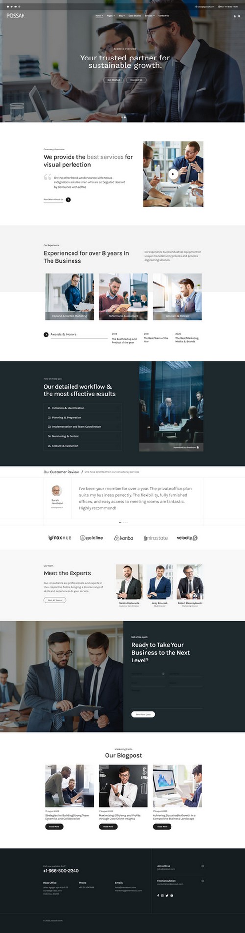 Possak - Business and Consulting Joomla Template