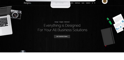 Reigns - Professional One Page Joomla Template