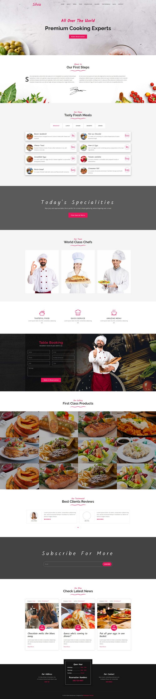 Silvia - Professional Fast Food & Diner Joomla 4 Template