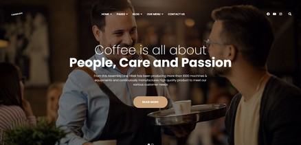 Tangkopi - Professional Coffee Shop Bar Joomla 4 Template
