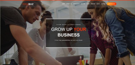 TeecBuz - Responsive Business Onepage Joomla Template