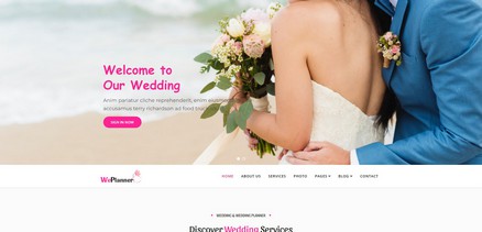 WePlanner - Wedding & Wedding Planner Joomla template