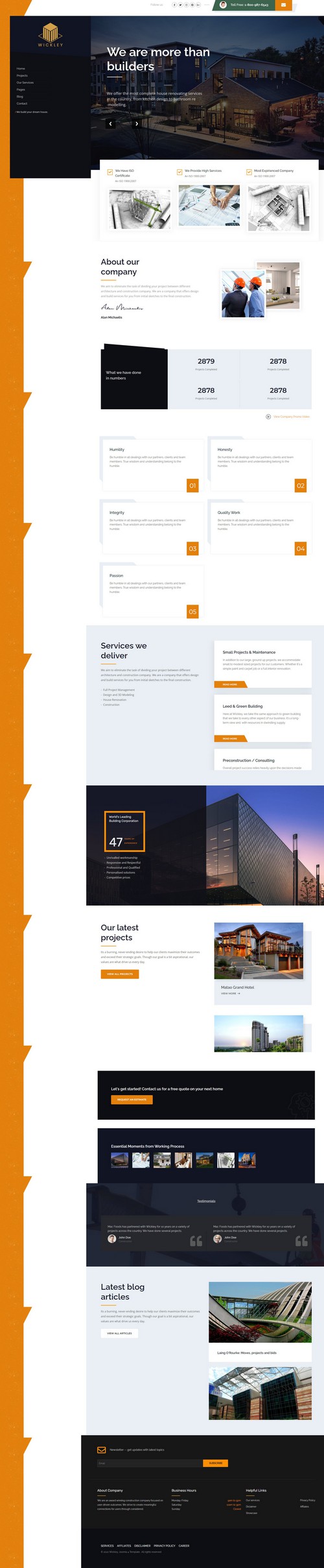 Wickley - Construction, Industry and Factory Joomla 4 Template
