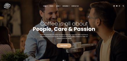 Nyabiss - Cafe and Coffeeshop Joomla Template