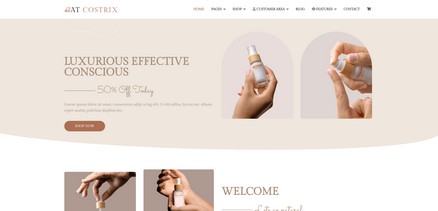 Costrix - HikaShop Cosmetic Store Joomla Template