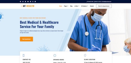 Health - Health Clinic and Hospital Joomla 4 Template Site