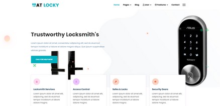 Locky Onepage - Responsive Locksmith Joomla Template Website
