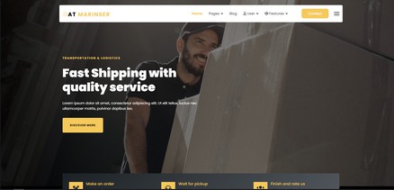 Marinser - Premium Shipping Company Joomla 4 Template Site