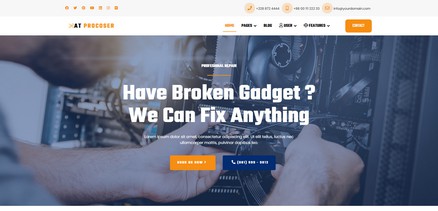 Procoser - Computer Repair Service Joomla Template Site