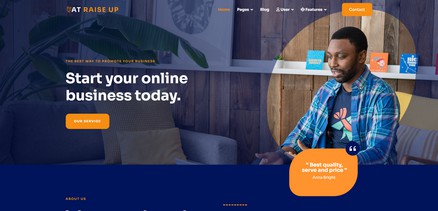 Raise Up - Business and Corporation Joomla Template Site