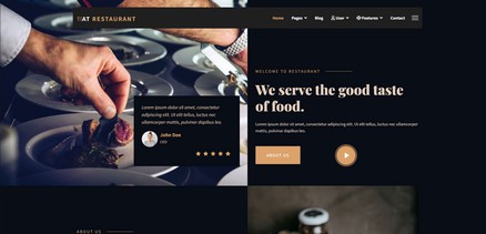 Restaurant - Responsive Restaurant Joomla 4 Template Website