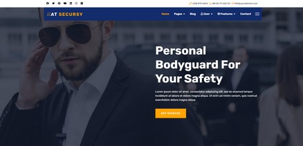 Secursy - Security Services Security Firms Joomla template