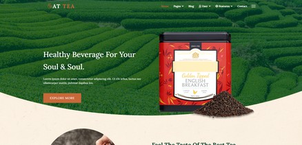 Tea - Responsive Tea Company Joomla Template Website