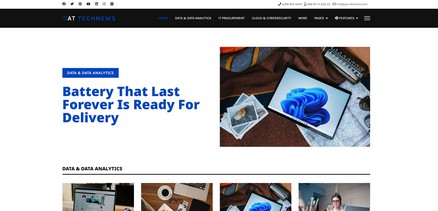 Technews - Technology News Magazine Joomla 4 Template Site
