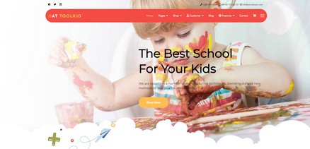 Toolkid - Free School Supplies Joomla Template